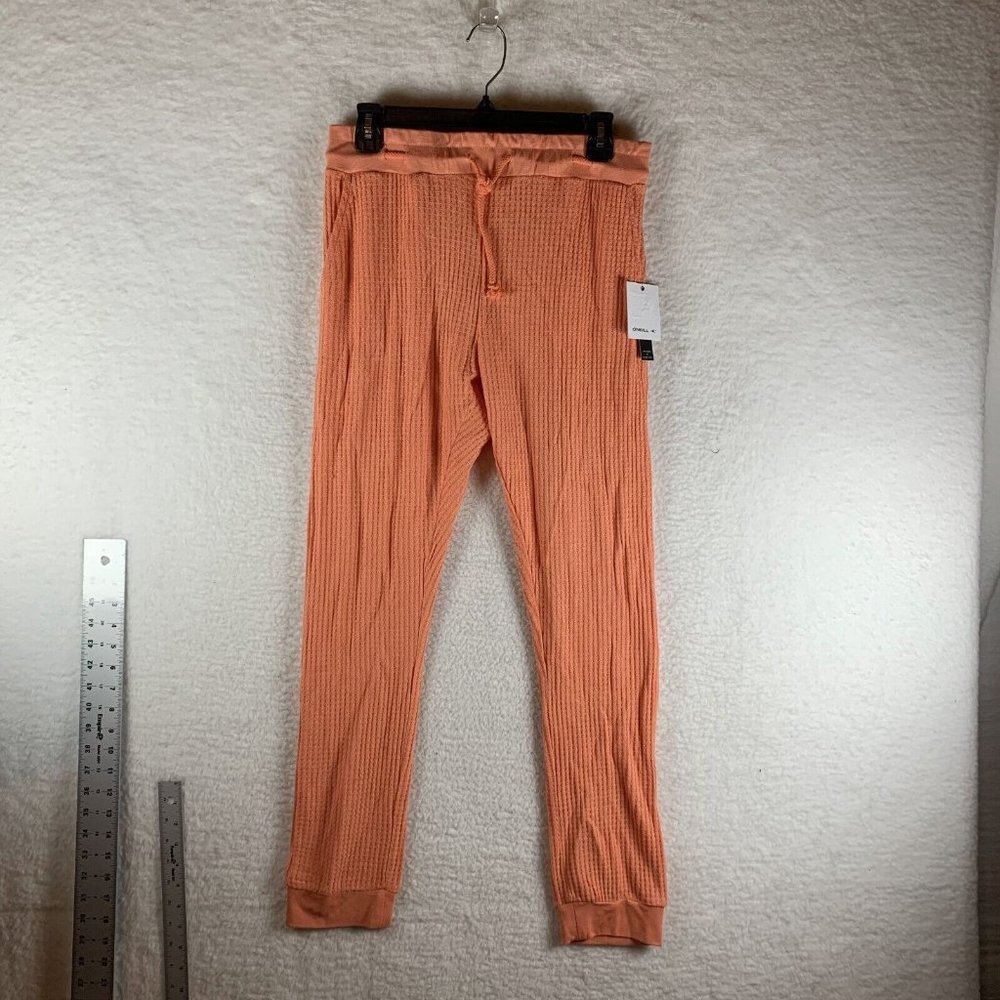 O'Neill Coastal Pants Women's Medium Desert Flower Waffle Knit Drawstring 7995